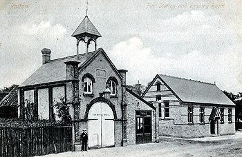 Potton Fire Station and Reading Room about 1900 [Z1138/91]